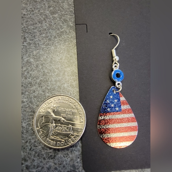 America Dangle Earrings - Picture 2 of 2